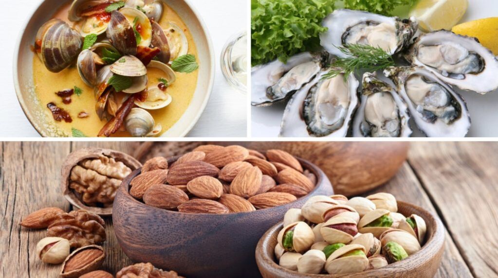Морската храна и јаткастите плодови ќе помогнат да се зголеми тестостеронот во телото на мажот